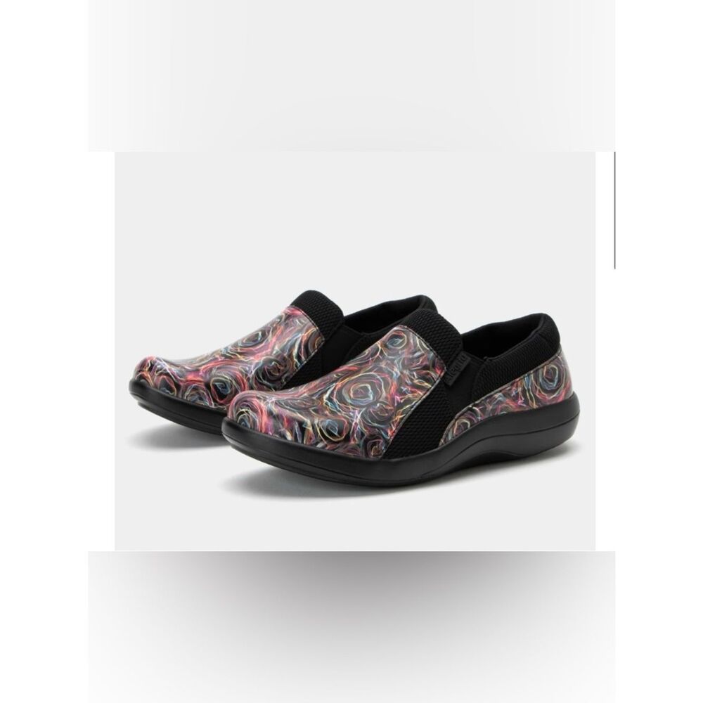 Alegria Dulette CURRENTLY Colorful Soft Workwear Support Slip on Clog Shoes
